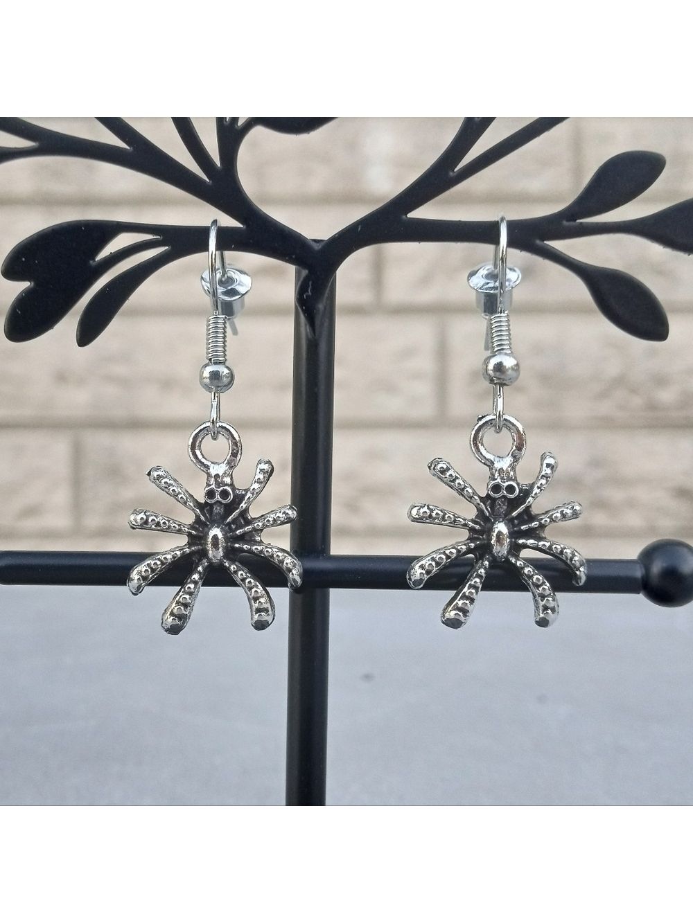 2/$10 Skull Spider Stainless Steel Earrings